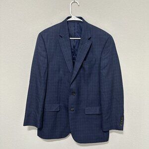 Lauren Ralph Lauren Single Breasted Mens Blazer Sports Coat 38R? Blue Plaid Work